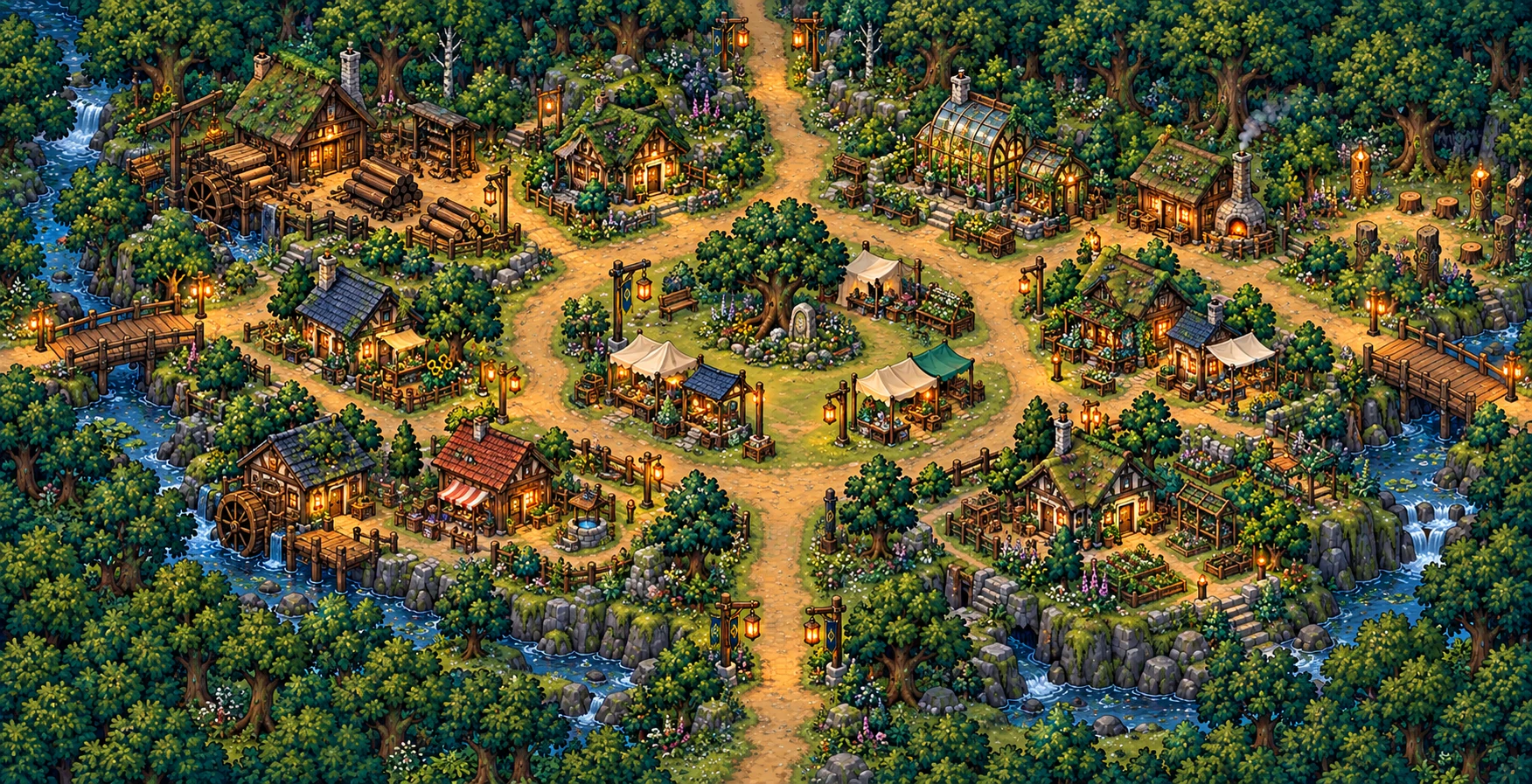 The forest paths and resources of Greenveil